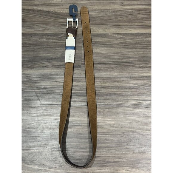 Faded Glory Brown Pebbled Leather Belt With Tag 100% Leather Men Size 50 - Picture 10 of 16